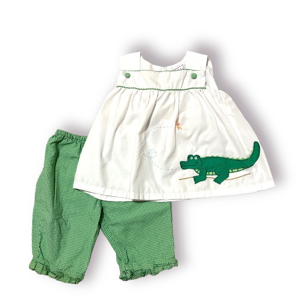 12 Months - baby girl’s smock set